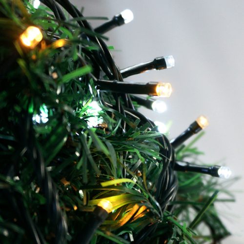 Xmas füzér mini 100 LED 10m meleg,hidegfehér