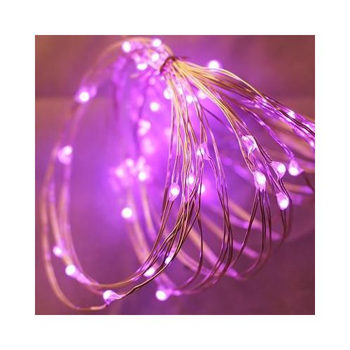 Xmas füzér kültéri 50 LED/5m pink