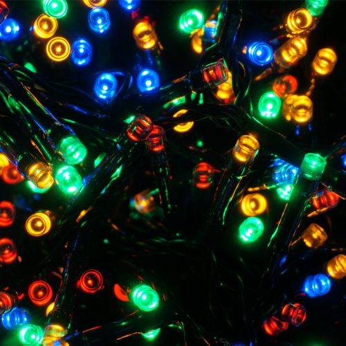 Xmas fényfüzér 800 LED 20 m piros,kék,sárga,zöld